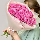 Букет из розовых роз Аква