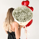 Монобукет из гипсофилы