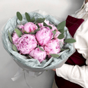 Монобукет из пионов Пионовый закат