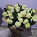 Букет «21 Белая роза»