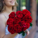 Букет «Пионовидные розы Red Eye 9 штук»