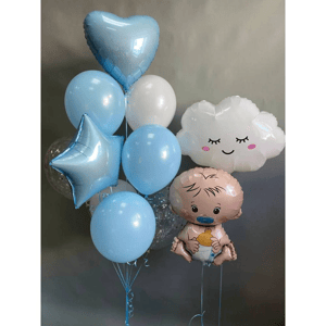 Набор шаров с гелием 440 -новорожденный