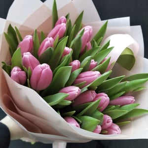 Букет «Весеннее настроение» из тюльпанов