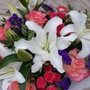 Букет «Долгожданное счастье» из роз и лилий