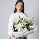 Букет из 3 белых лилий