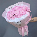 Букет из розовых кустовых хризантем