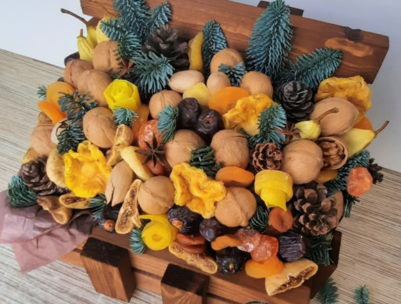 букет из сухофруктов