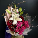 Букет «Пробуждение» из роз и лилий