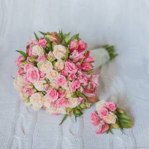 Букет невесты и бутоньерка