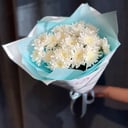 Букет «5 белых кустовых Хризантем»