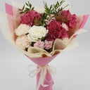 Букет «Лучший день» из гвоздик и альстромерий