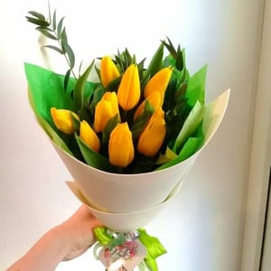 Букет «Весенний рассвет» из тюльпанов