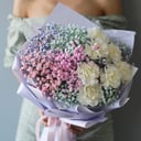 Букет Радужное облако из гвоздик