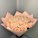 Букет «51 кремовая роза»