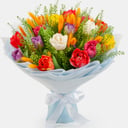 Букет «Майские поля» из тюльпанов