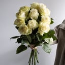 Букет «Белые розы Эквадор»