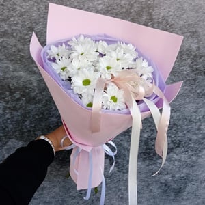 Букет "Романтичный" из хризантем