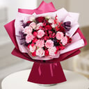 Букет «Сюита» из роз и гвоздик