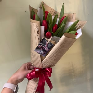 Букет «Красотка» из тюльпанов