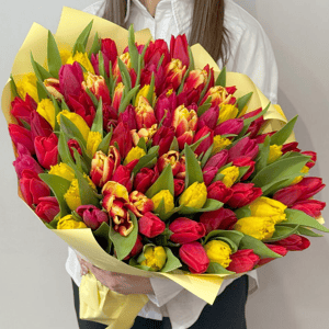 Букет из тюльпанов 101 шт