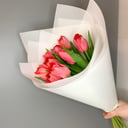 Букет из 9 пионовидных тюльпанов