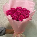 Букет «Малиновый крем» из роз