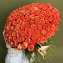 Букет «Коралловый шторм» из роз