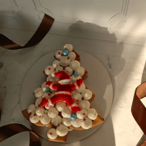 Торт ёлка с дедом морозом