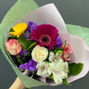 Букет «Летний» из роз и гербер