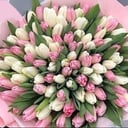 101 тюльпан букет