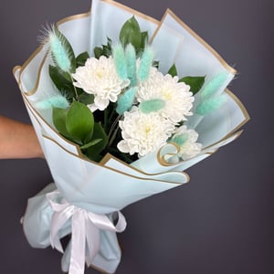 Букет "1 сентября" из хризантем