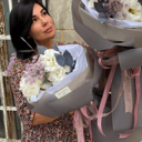 Букет «Нежный» из эустом и роз