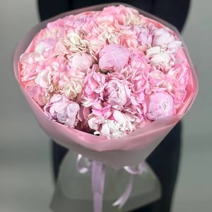 Букет «Сон розового пиона»
