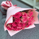 Букет «19 розовых роз»