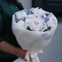 Букет «Белые пионы» из хризантем