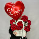 Коробка с цветами «Моя любовь» из роз