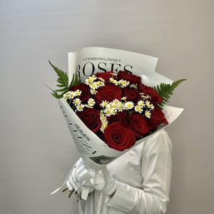 Букет «Встретимся в июле» из ромашек