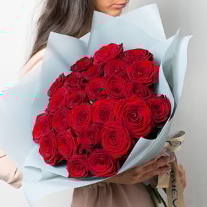 Букет из красных роз 25 шт.