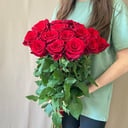 Букет из 17 бордовых роз