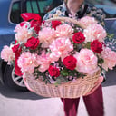 Большая корзина роз "Корзина любви"