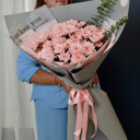 Букет гигант розовых хризантем