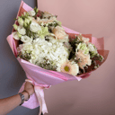 Букет «Романтика» из роз и эустом