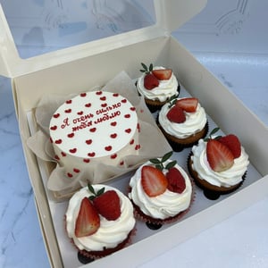 Набор бенто торт и капкейки