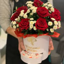 Подарочный набор «Кармелита» из роз и хризантем