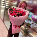 Букет «Кругляш с кустовой розой»