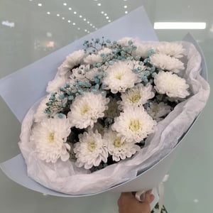 Букет для мамы "Лагуна" куст. хризантемы