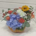 Композиция «Золушка» из роз и хризантем