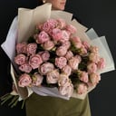 Букет «Пудровые сны» из роз