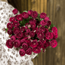 Букет из красной кустовой розы