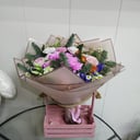 Букет «Новогодние настроение» из хризантем и роз